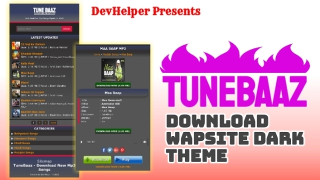 TuneBaaz Wapkiz Download Website Theme